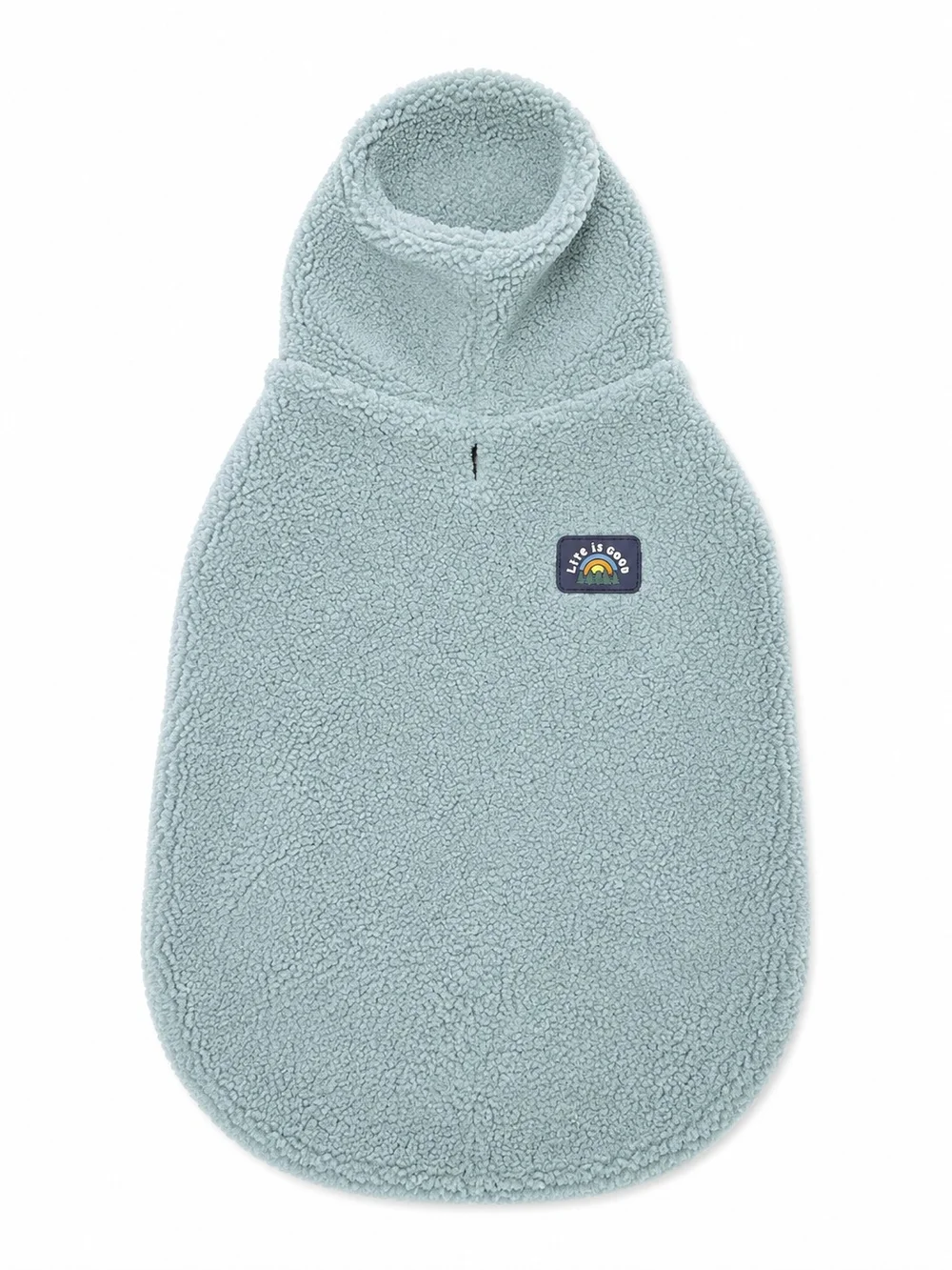 Life Is Good Light Blue Sherpa Zip Up For Dogs, Size Large